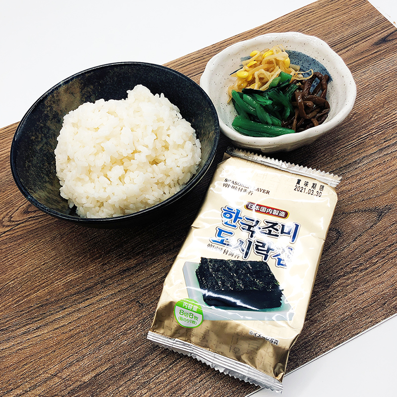 I16 ご飯セット ごはん２００g ナムル 韓国のり つくば ひたち野うしくエリアのデリバリー専門店 ジモデリ